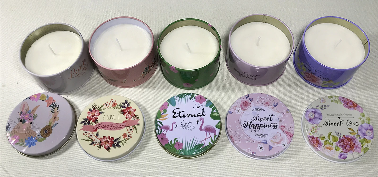 Long Burning Tin Candle
